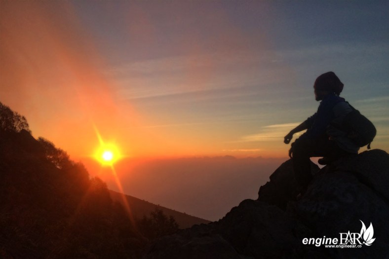 Senja di Merapi